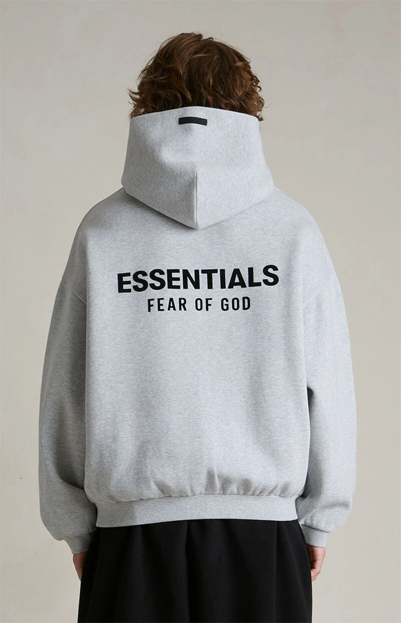 Fear of God Essentials Fleece Hoodie Light Heather Gray