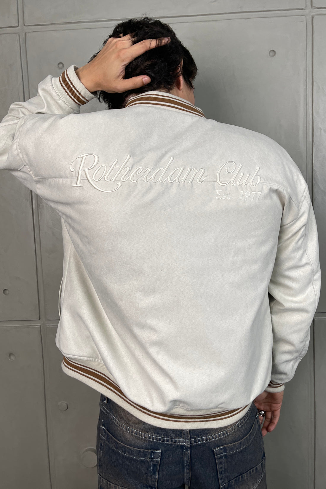 Huntress Bomber Leather White