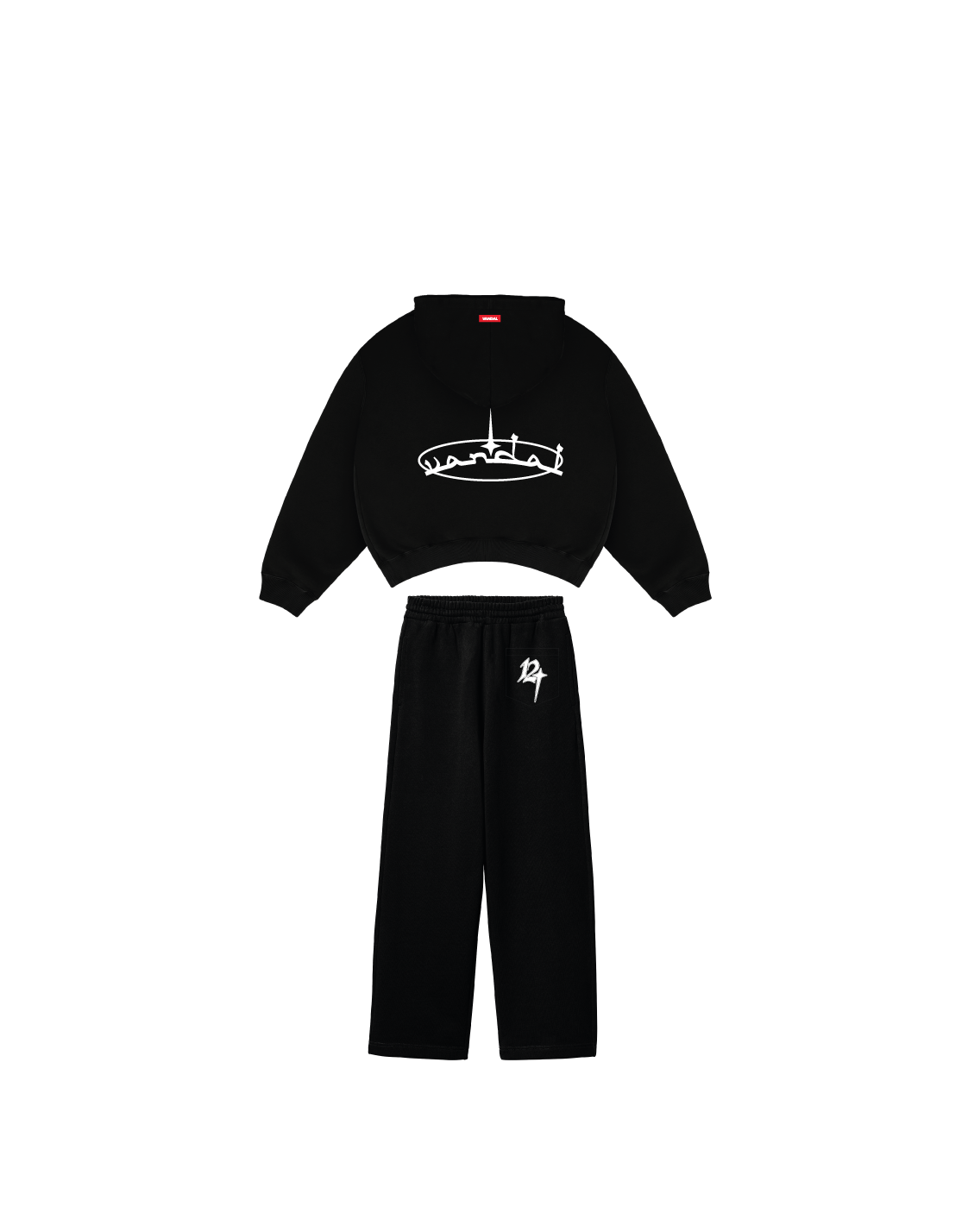 Full Zip Hoodie + Jogger Set – Black Night