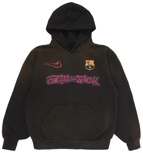 Nike FC Barcelona x Cactus Jack Spray Logo Hoodie 'Blue' – THE