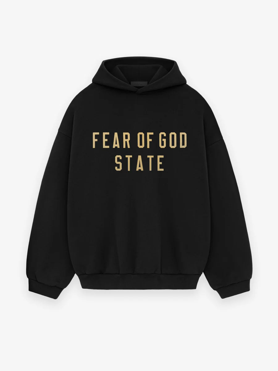 FEAR OF GOD ESSENTIALS FLEECE HOODIE Black