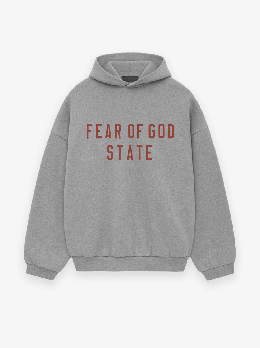 FEAR OF GOD ESSENTIALS FLEECE HOODIE Dark Heather