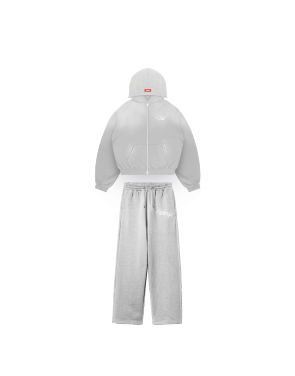 Full Zip Hoodie + Jogger Set – Light Shadow