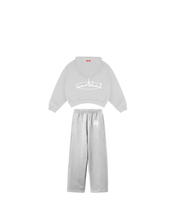 Full Zip Hoodie + Jogger Set – Light Shadow