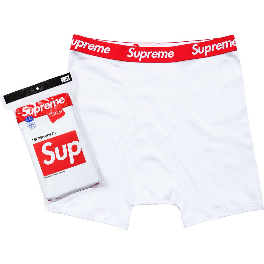 Supreme Hanes Boxer Briefs (4 Pack) Black / White