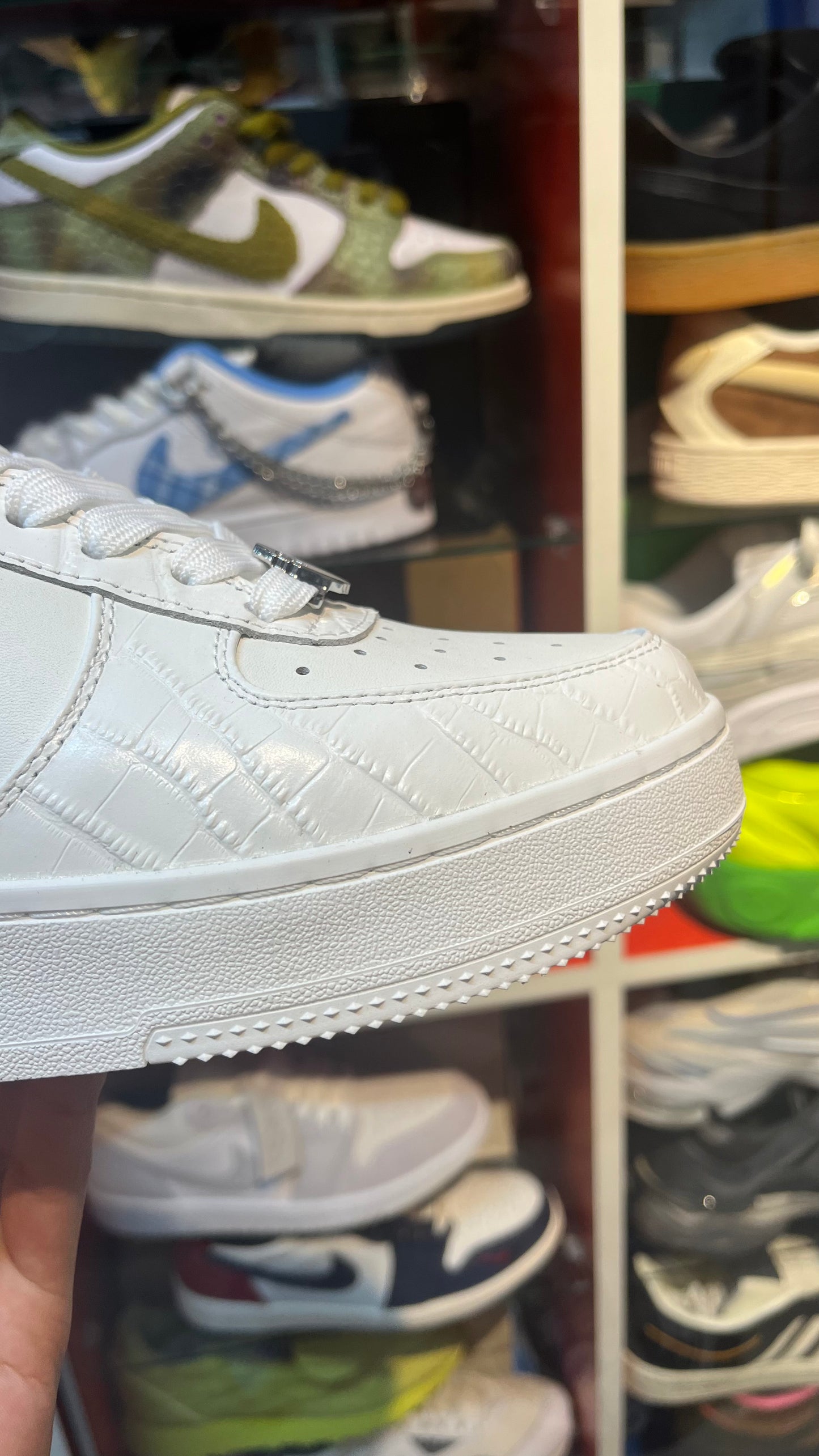 A BATHING APE Bapesta #3 Leather White