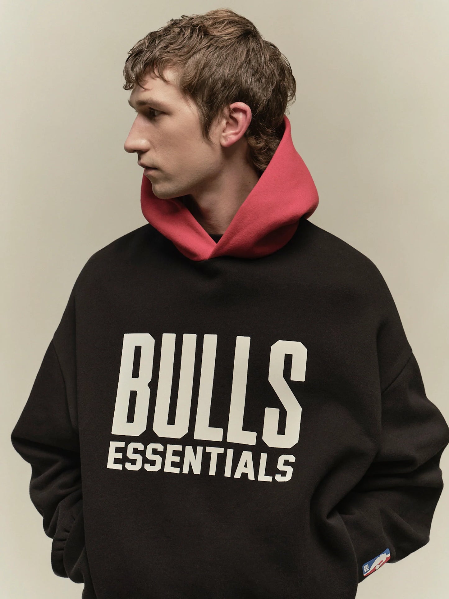 Fear of God Essentials Bulls Hoodie Black/Red