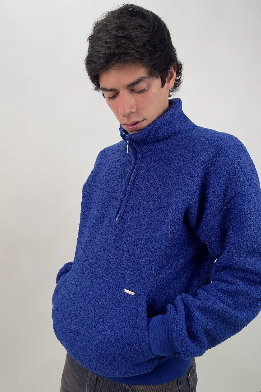 Jacket Sherpa Teddy Blue