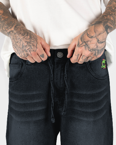 Baggy Jean Washed Black