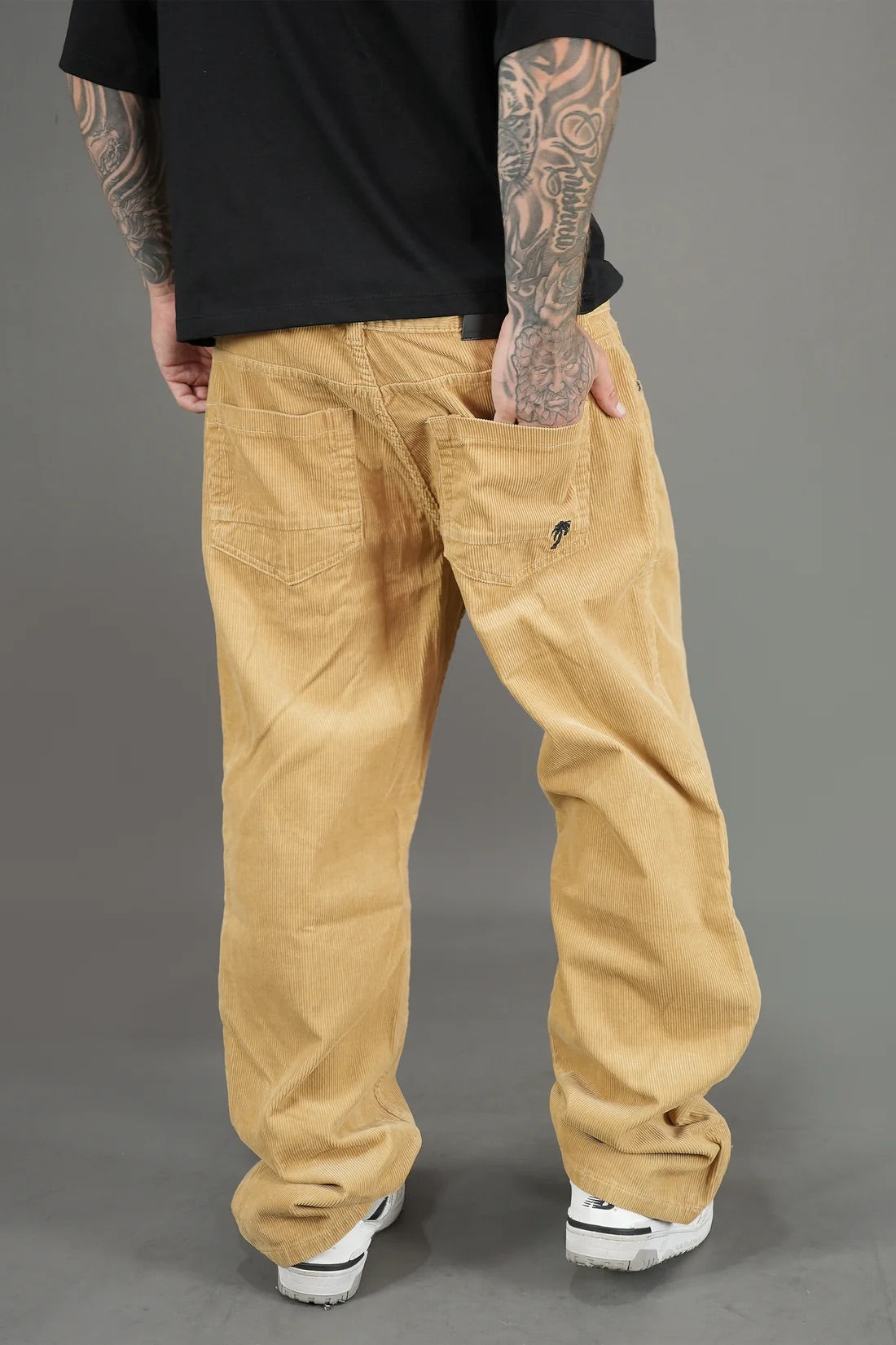 Baggy Pants Corduroy Beige