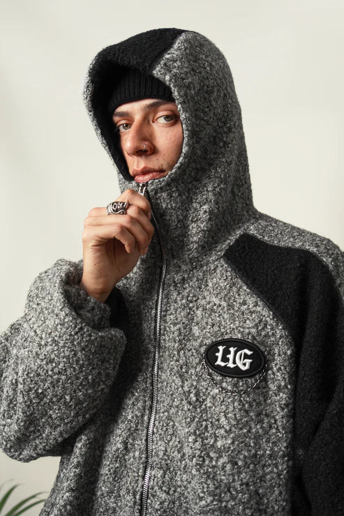 HOODIE CARNERO - GREY / BLACK