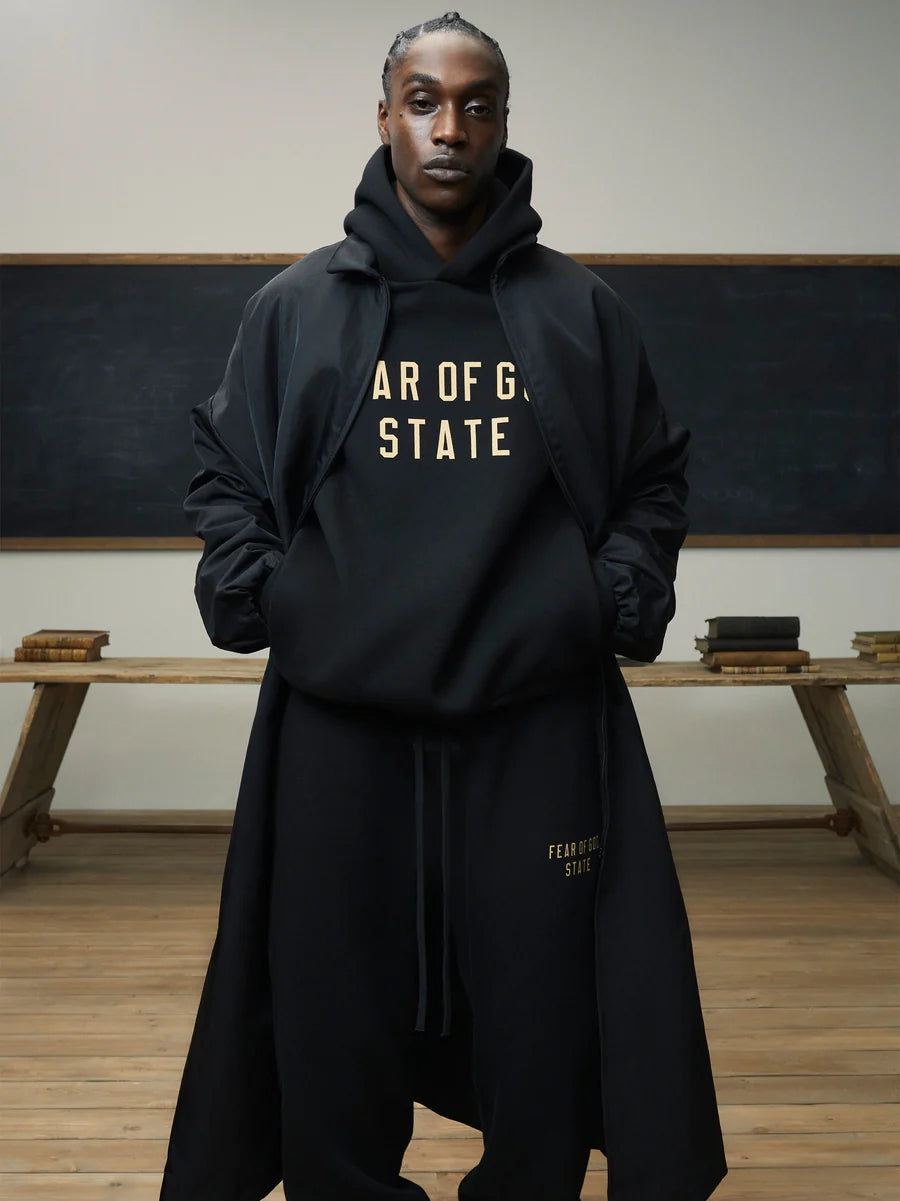 FEAR OF GOD ESSENTIALS FLEECE HOODIE Black