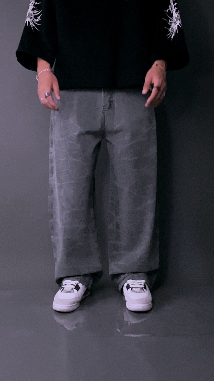PANTS BROKEN GRAFITO