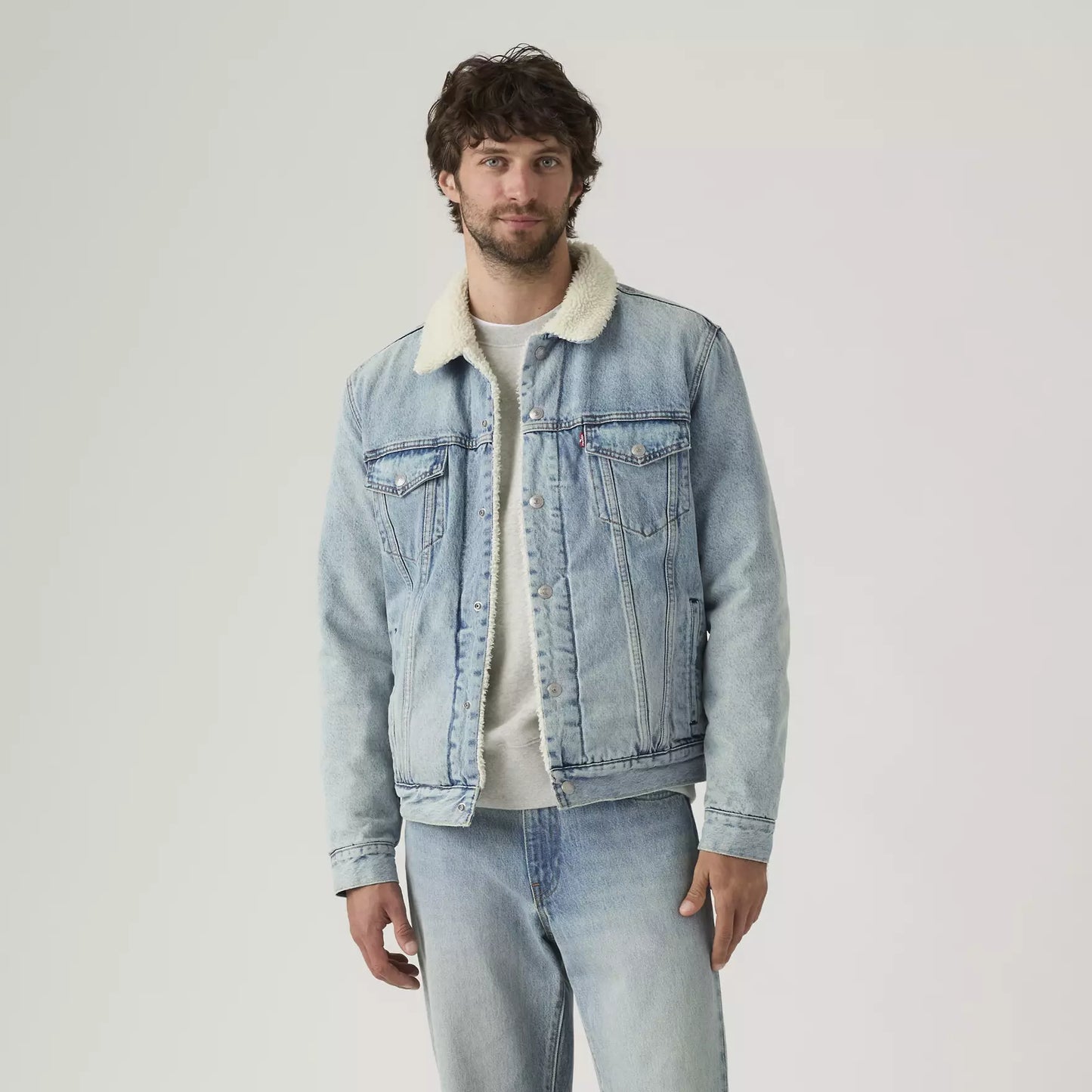 LEVIS Type III Sherpa Trucker Jacket Kentucky Blue Sherpa