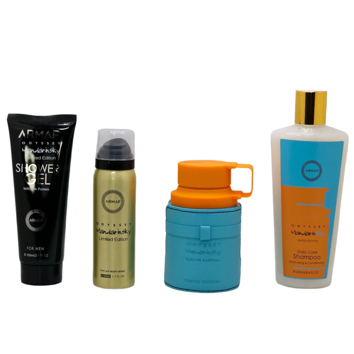 Odyssey Mandarin Sky 3.4 Oz Edp 4 Piece Gift Set For Men