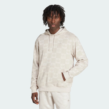 Adidas monogram all over print loose hoodie