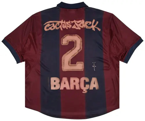 Nike FC Barcelona x Cactus Jack Retro 2000/01 Home Skeleton Jersey 'Red/Blue'