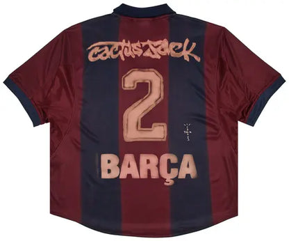 Nike FC Barcelona x Cactus Jack Retro 2000/01 Home Skeleton Jersey 'Red/Blue'