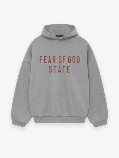 FEAR OF GOD ESSENTIALS FLEECE HOODIE Dark Heather