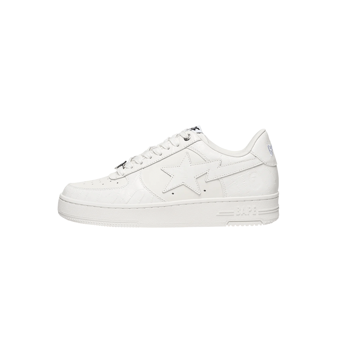 A BATHING APE Bapesta #3 Leather White