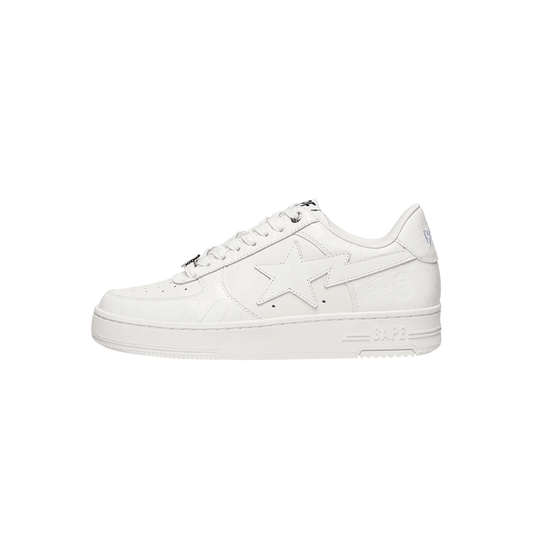 A BATHING APE Bapesta #3 Leather White