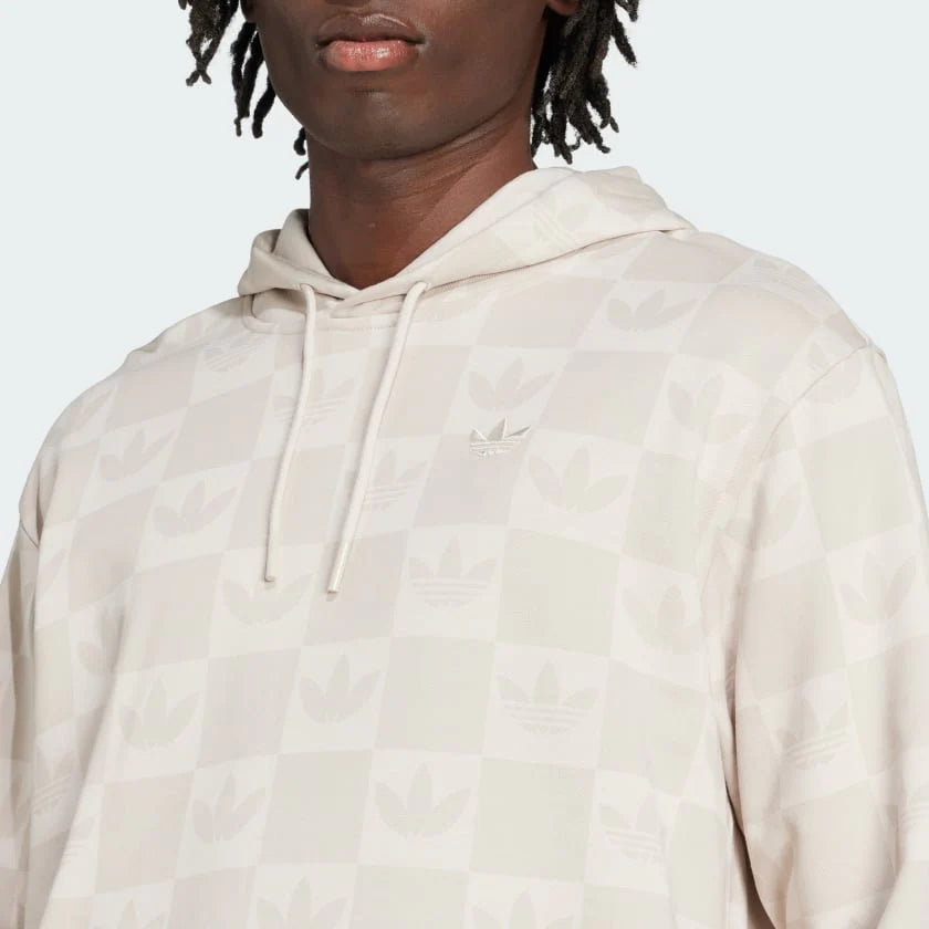 Adidas monogram all over print loose hoodie