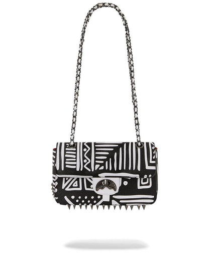 Kabelka Sprayground Ai Tribal Courture Turn-Lock Hand Bag Pouchette