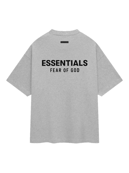 Fear of God Essentials Jersey Crewneck T-Shirt Light Heather Gray