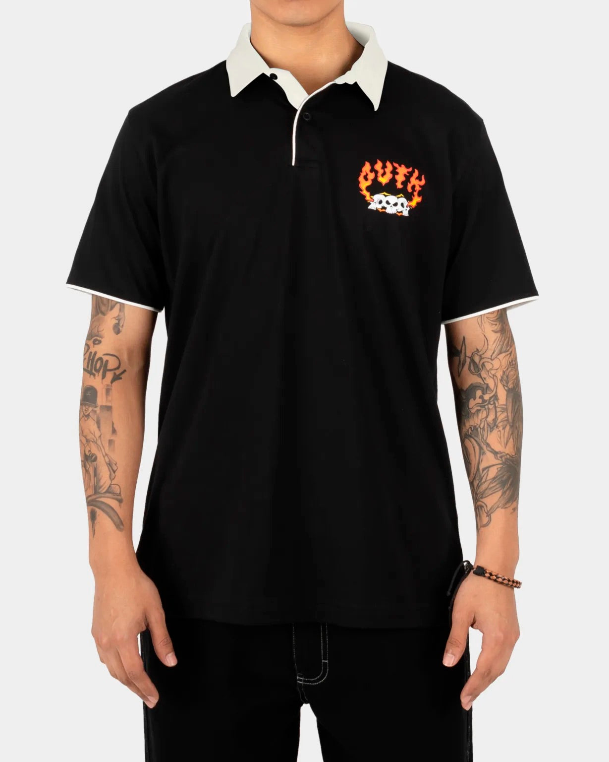Skull On Fire Camisero