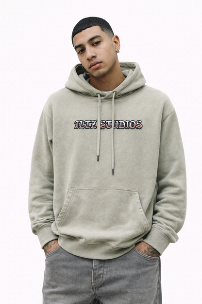 Hoodie ILTZ Fallen Angel SAGE WASHED