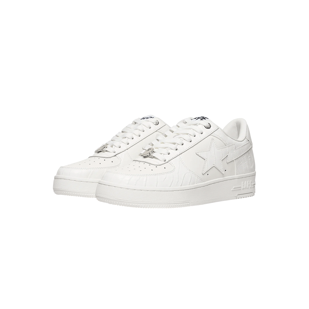 A BATHING APE Bapesta #3 Leather White