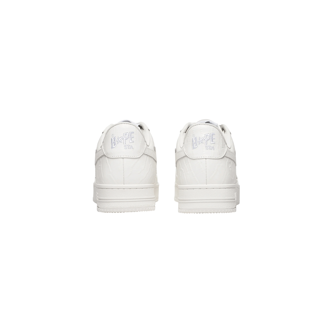 A BATHING APE Bapesta #3 Leather White