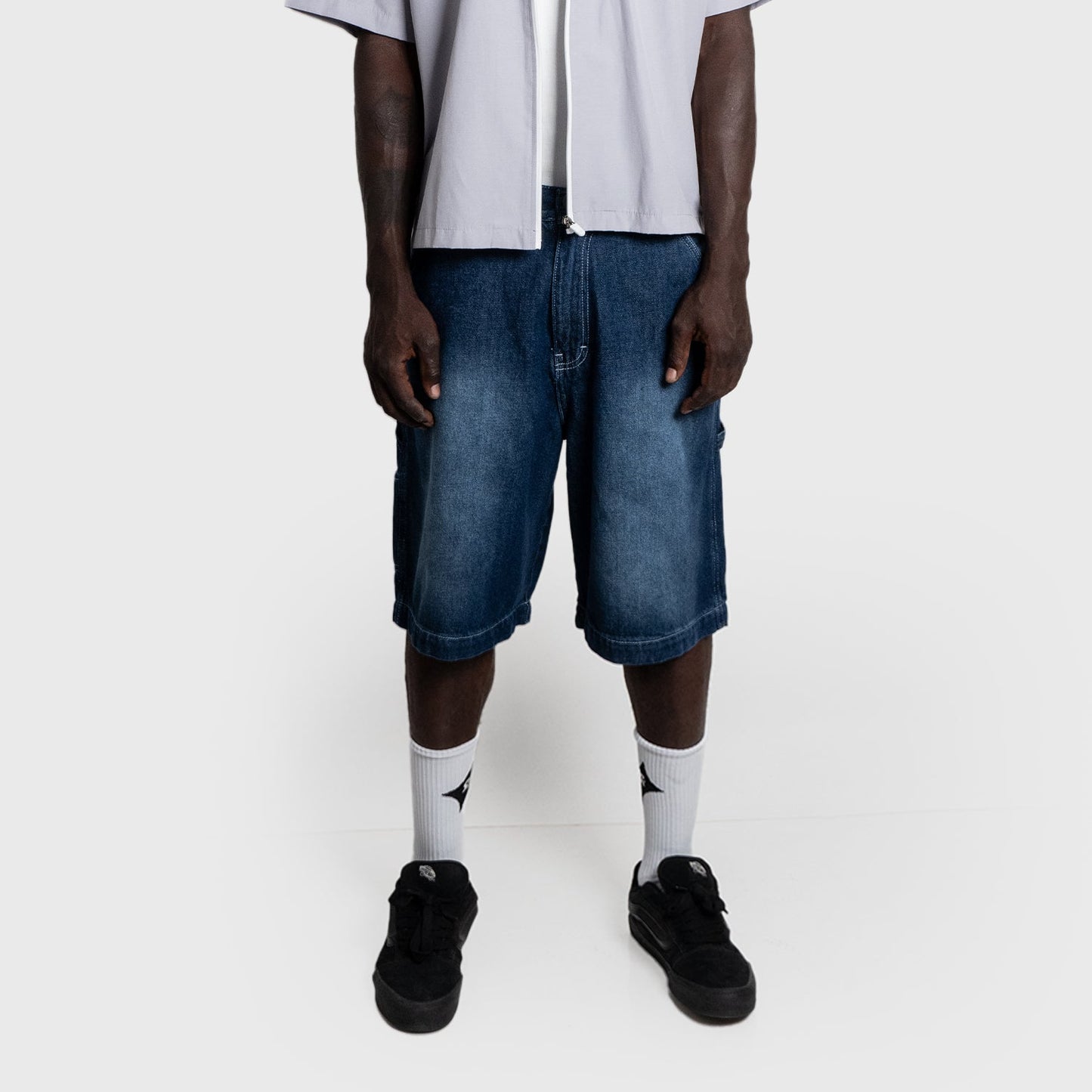 LEAVE -BAGGY JORTS
