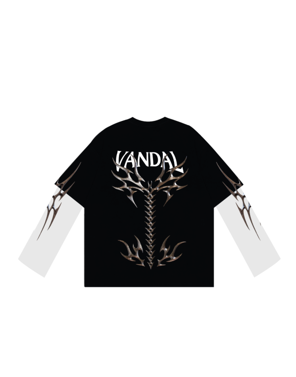 Long Sleeve Tee Copper Bones