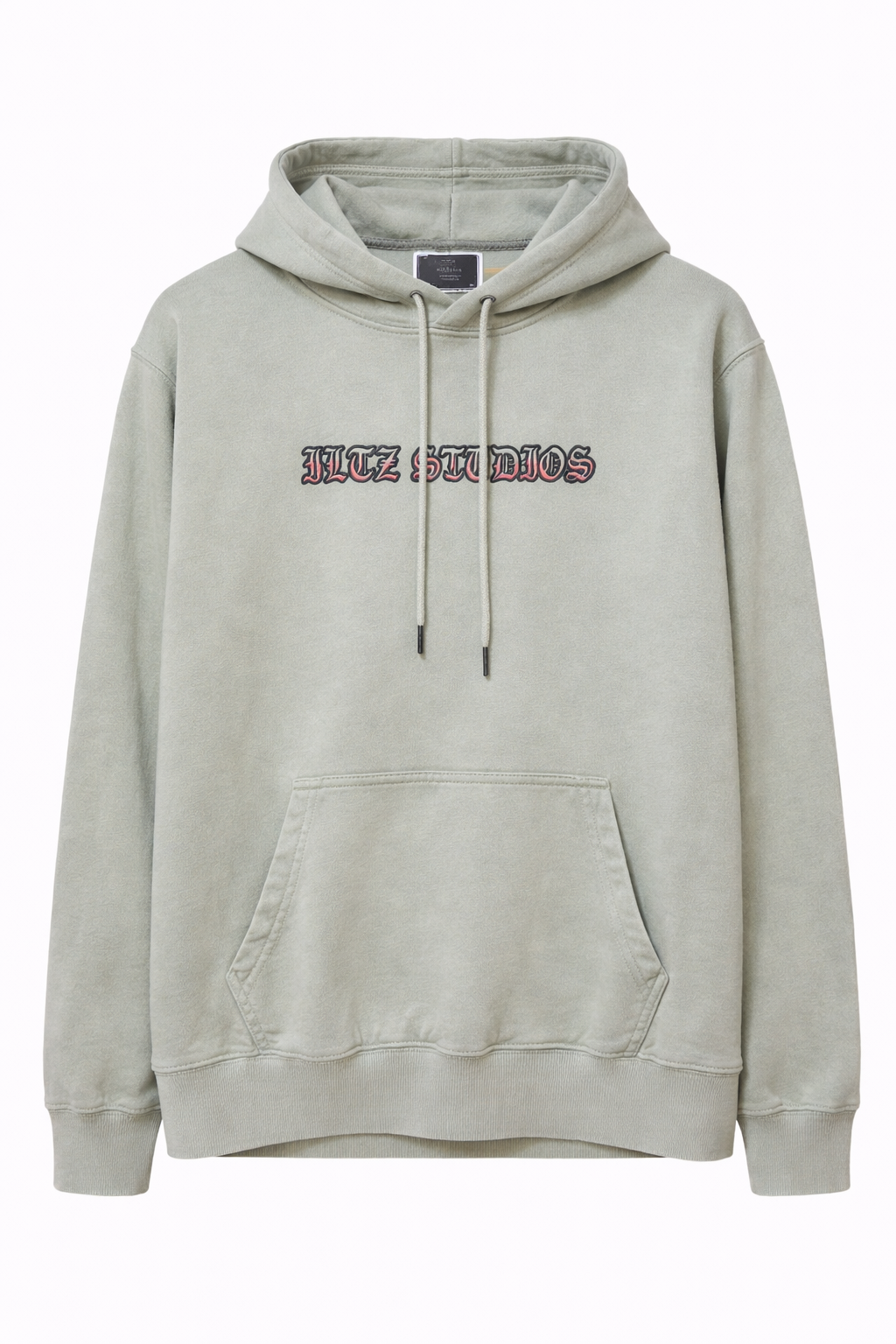 Hoodie ILTZ Fallen Angel SAGE WASHED