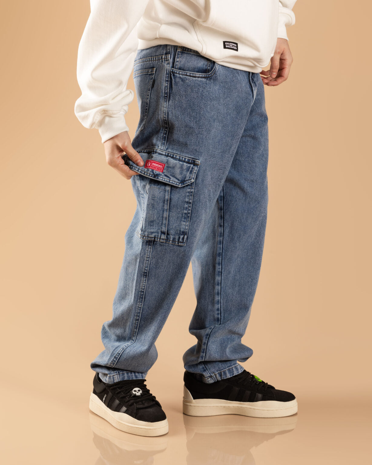 Cargo Jean Retro Blue