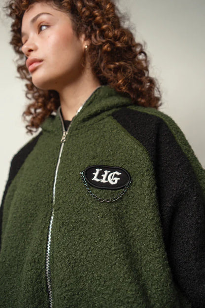 HOODIE CARNERO - GREEN / BLACK