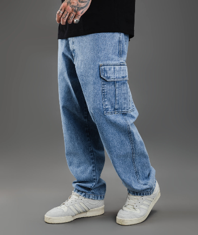 Cargo Jean Retro Blue