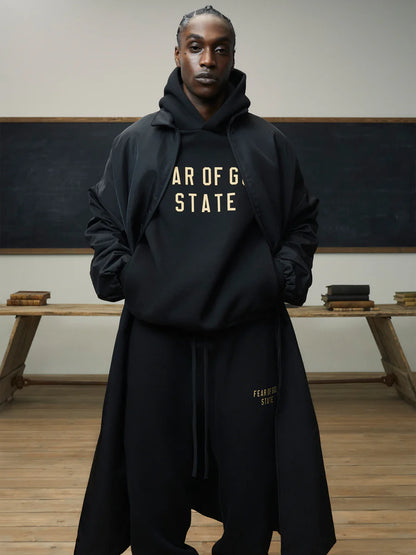 FEAR OF GOD ESSENTIALS FLEECE HOODIE Black