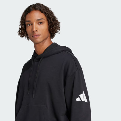ADIDAS Essentials Loose-Fit 3 Bar Logo French Terry Hoodie