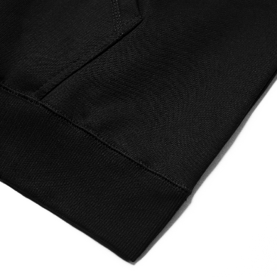 HOODIE ZIPPER BASIC BLACK