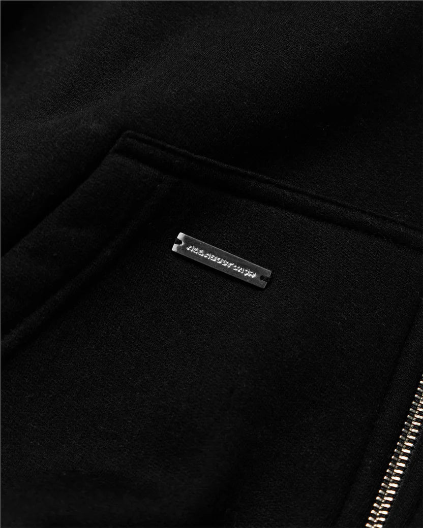 AAC BLAACK BASIC ZIP HOODIE
