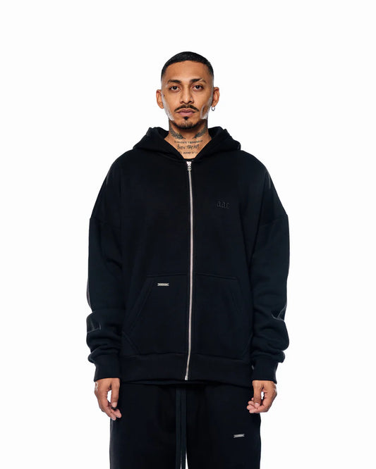 AAC BLAACK BASIC ZIP HOODIE