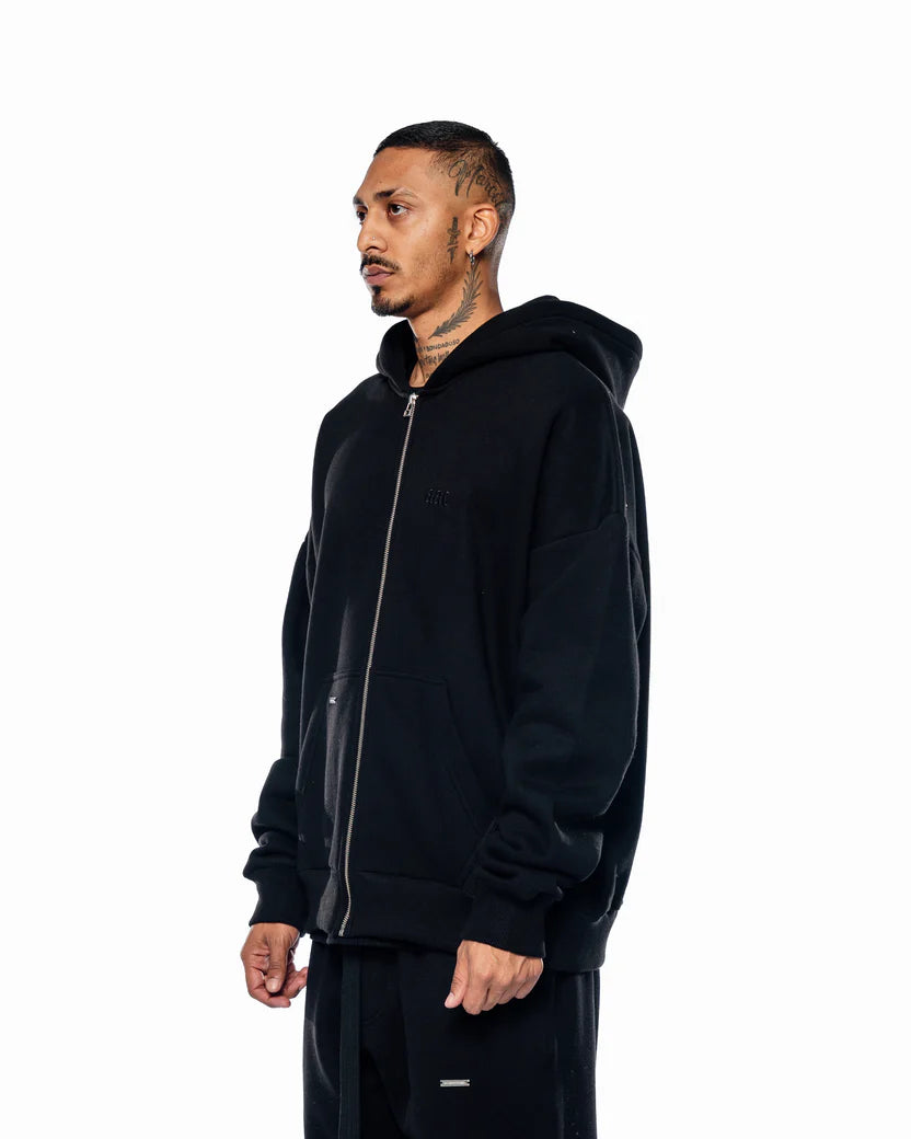 AAC BLAACK BASIC ZIP HOODIE