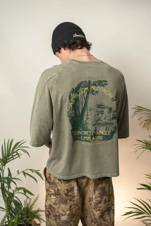 CONCRETE JUNGLE - GREEN TEE