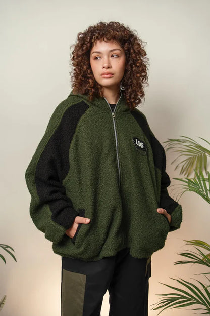 HOODIE CARNERO - GREEN / BLACK