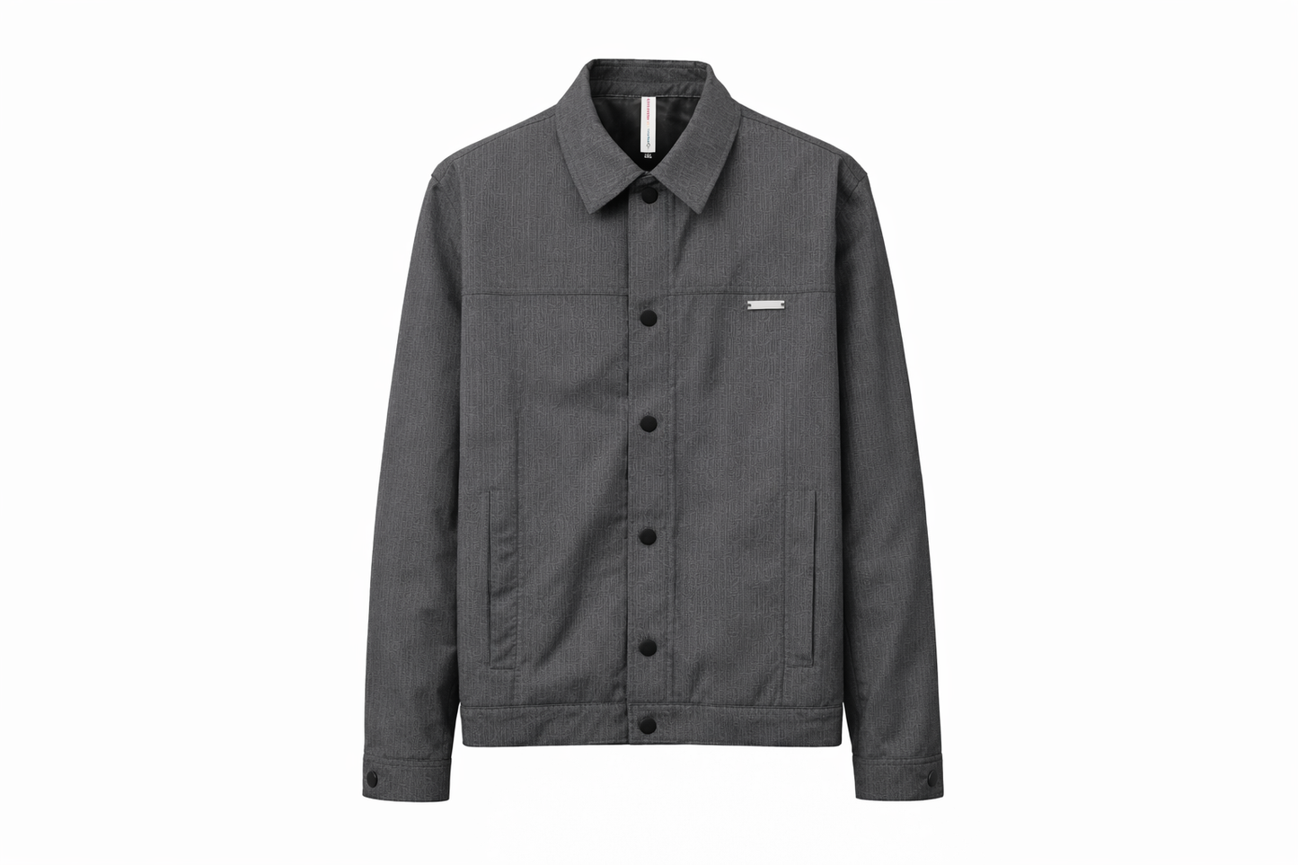SUBTLE MONOGRAM TEXTURED JACKET BLACK