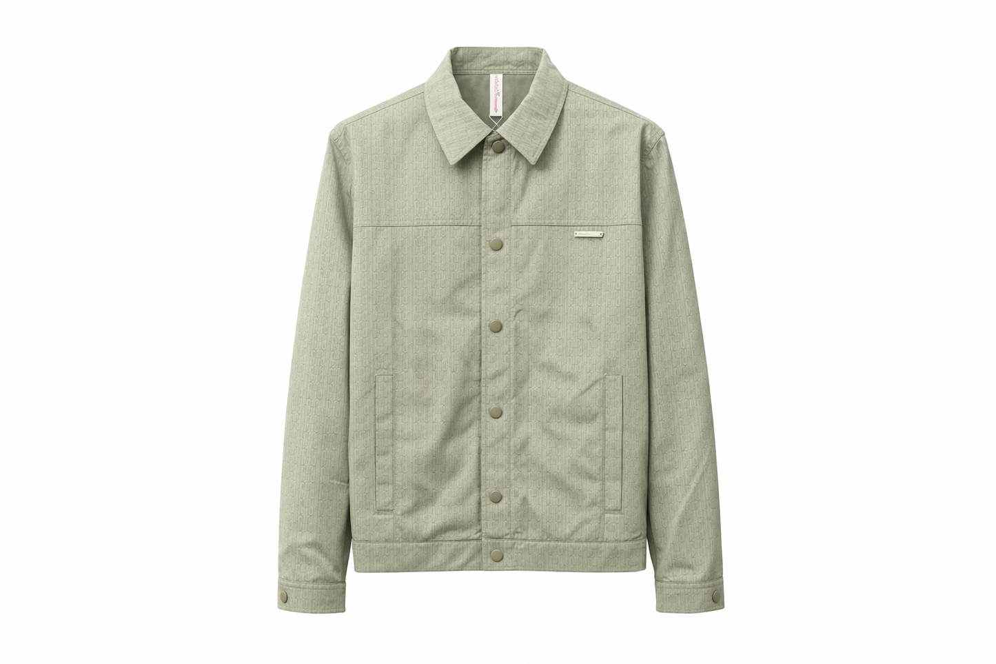 SUBTLE MONOGRAM TEXTURED JACKET GREEN ARMY