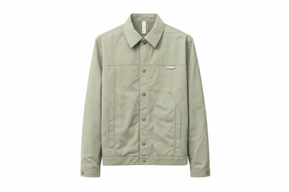 SUBTLE MONOGRAM TEXTURED JACKET GREEN ARMY