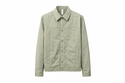 SUBTLE MONOGRAM TEXTURED JACKET GREEN ARMY